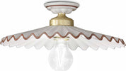 Plafoniera-Classica-L'Aquila-Ottone-E-Ceramica-Decorato-Diam.-41Cm-Luce-E27