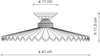 Plafoniera-Classica-L'Aquila-Ottone-E-Ceramica-Decorato-Diam.-41Cm-Luce-E27