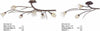 Plafoniera-classica-LUCE-PIU-BIANCOSPINO-BS633-BS636-G9-LED-lampada-soffitto-metallo-vetro