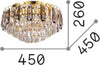 Plafoniera-Classica-Magnolia-Metallo-Oro-7-Luci-G9-3W-3000K-Luce-Calda