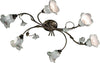 Plafoniera-Classica-Pisa-Metallo-E-Ceramica-Nero-Sfumato-Oro-6-Luci-E14