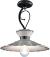 Plafoniera-Classica-Ravenna-Metallo-E-Ceramica-Nero-Sfumato-Arg.-31Cm-1-Luce-E27