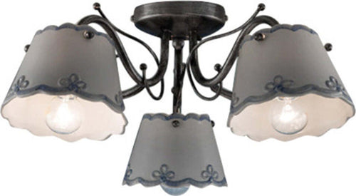 Plafoniera-Classica-Ravenna-Metallo-E-Ceramica-Nero-Sfumato-Argento-3-Luci-E14