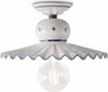 Plafoniera-Classica-Roma-Metallo-E-Ceramica-Nero-Sfumato-Rame-31Cm-1-Luce-E27