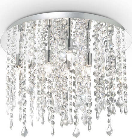 Plafoniera-Classica-Royal-Metallo-Cristallo-Cromo-8-Luci-G9-3W-3000K-Luce-Calda