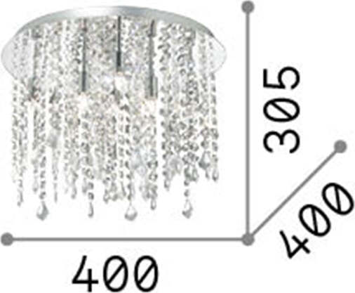 Plafoniera-Classica-Royal-Metallo-Cristallo-Cromo-8-Luci-G9-3W-3000K-Luce-Calda
