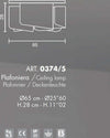 Plafoniera-classica-Selene-illuminazione-PAPIRO-0374-5-006-033-E27-LED-vetro-lampada-soffitto