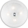 Plafoniera-Classica-Shell-Vetro-Trasparente-4-Luci-E27