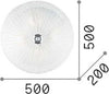 Plafoniera-Classica-Shell-Vetro-Trasparente-4-Luci-E27