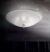 Plafoniera-Classica-Shell-Vetro-Trasparente-6-Luci-E27