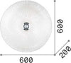 Plafoniera-Classica-Shell-Vetro-Trasparente-6-Luci-E27
