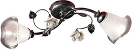 Plafoniera-Classica-Siena-Metallo-E-Ceramica-Nero-Sfumato-Argento-2-Luci-E14