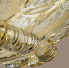 Plafoniera-classica-Sylcom-TRIBUNO-470-97-ORO-E27-E14-LED-vetro-murano-lampada-soffitto