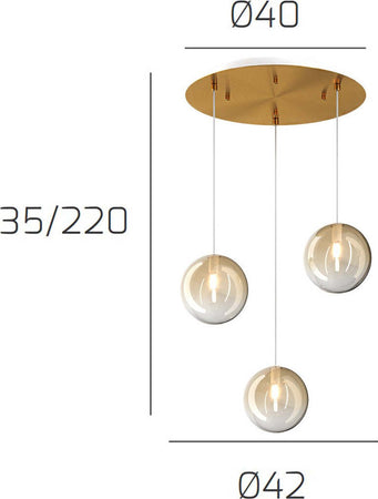 Plafoniera-classica-Top-Light-ECLIPSE-1184-OS-S3-T-AM-G9-LED-vetro-lampada-soffitto