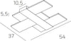 Plafoniera-classica-Top-Light-FLIGHT-1180-55-4000°K-3091Lm-led-integrato-lampada-parete-acrilico