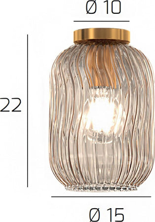 Plafoniera-classica-Top-Light-TENDER-1181-OS-PL1-AM-E27-LED-vetro-lampada-soffitto