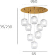 Plafoniera-classica-Top-Light-TENDER-1181-OS-S8-T-TR-E27-LED-vetro-lampada-soffitto
