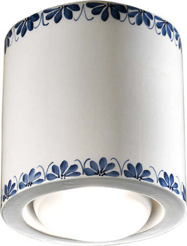 Plafoniera-Classica-Trieste-Bianco-Decorato-Filo-Marrone-1-Luce-E27