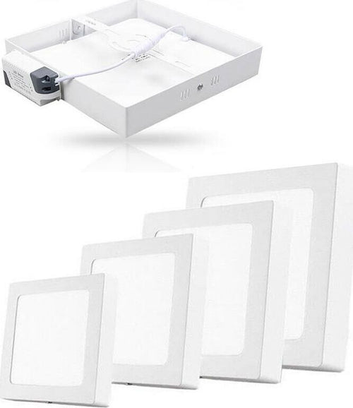 Plafoniera-Con-Pannello-Led-Luce-Calda-Lampada-24-Watt-Universo