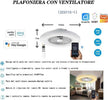 Plafoniera Con Ventilatore Dimmerabile 40w Silensioso App Telecomando 323115-1 Plafoniere per interno > Ventilatori Trade Shop italia - Napoli, Commerciovirtuoso.it