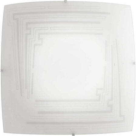 Plafoniera Concept Bianca 2Xe27 30X30Cm Illuminazione/Illuminazione per interni/Lampadari lampade a sospensione e plafoniere/Plafoniere Led Mall Home - Napoli, Commerciovirtuoso.it