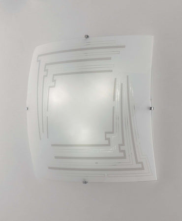Plafoniera Concept Bianca 2Xe27 30X30Cm Illuminazione/Illuminazione per interni/Lampadari lampade a sospensione e plafoniere/Plafoniere Led Mall Home - Napoli, Commerciovirtuoso.it