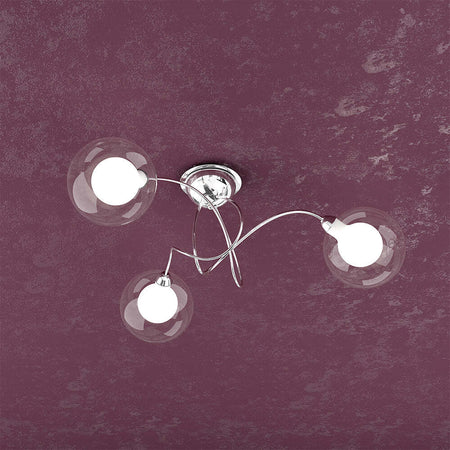 Plafoniera-Contemp-Willow-Metallo-Cromo-Vetro-Bianco-E-Satinato-3-Luci-G9