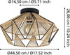 Plafoniera-Contemporanea-Adwickle-1-Luce-Metallo-Nero-E-Tessuto