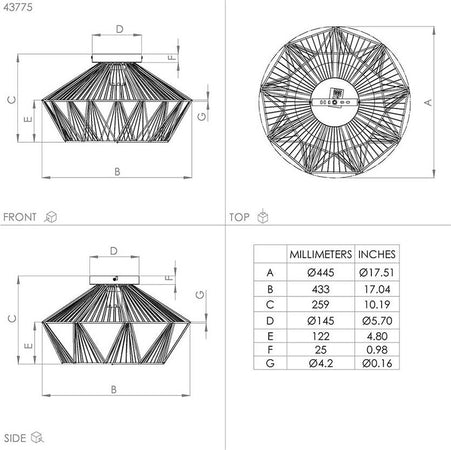 Plafoniera-Contemporanea-Adwickle-1-Luce-Metallo-Nero-E-Tessuto