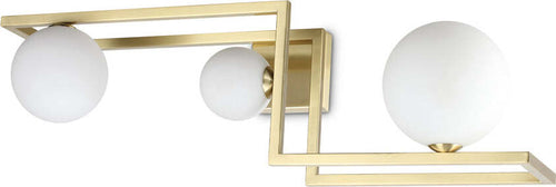 Plafoniera-Contemporanea-Angolo-Metallo-Ottone-3-Luci-G9-3W-3000K-Luce-Calda