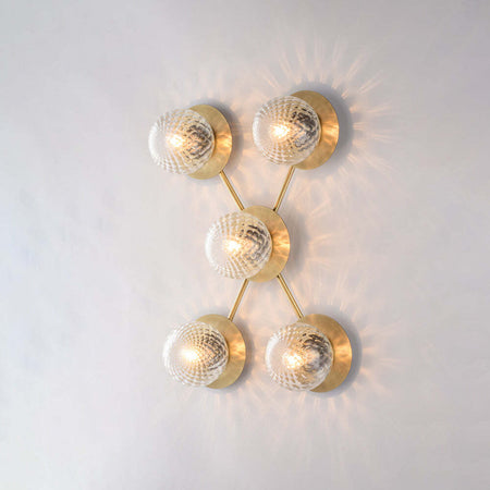 Plafoniera-Contemporanea-Armonia-Bronzo-5-Luci-E14