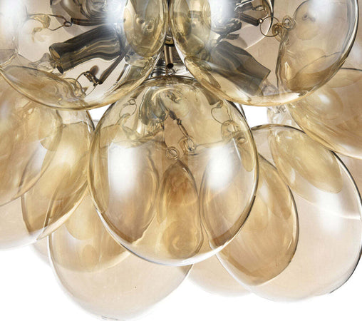 Plafoniera-Contemporanea-Baldo-Metallo-Nichel-4-Luci-Diffusori-Cognac