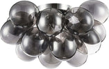 Plafoniera-Contemporanea-Baldo-Metallo-Nichel-4-Luci-Diffusori-Fumè