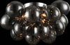 Plafoniera-Contemporanea-Baldo-Metallo-Nichel-4-Luci-Diffusori-Fumè
