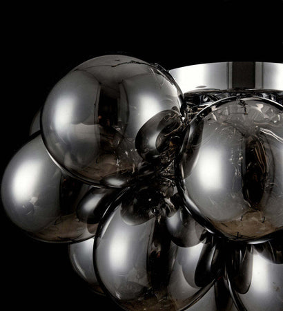Plafoniera-Contemporanea-Baldo-Metallo-Nichel-4-Luci-Diffusori-Fumè