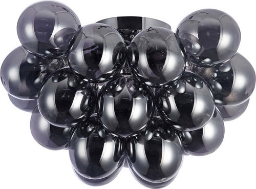Plafoniera-Contemporanea-Baldo-Metallo-Nichel-8-Luci-Diffusori-Fumè