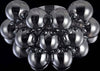 Plafoniera-Contemporanea-Baldo-Metallo-Nichel-8-Luci-Diffusori-Fumè