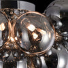 Plafoniera-Contemporanea-Baldo-Metallo-Nichel-8-Luci-Diffusori-Fumè