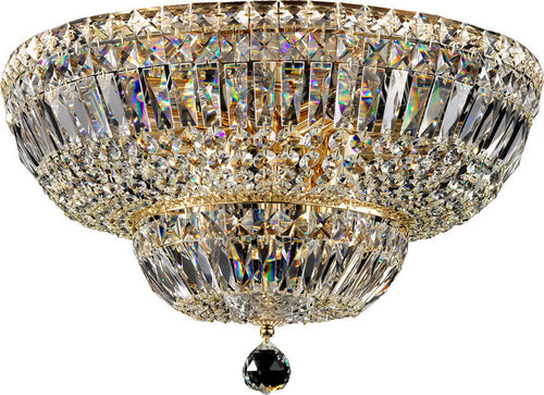 Plafoniera-Contemporanea-Basfor-Metallo-Oro-12-Luci