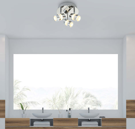 Plafoniera-Contemporanea-Bolle-Acciaio-Cromo-Policarbonato-Led-16W-3000K