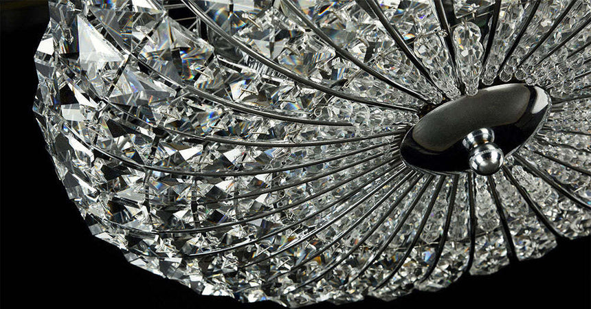 Plafoniera-Contemporanea-Broche-Metallo-Nichel-4-Luci-Con-Cristalli