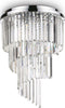 Plafoniera-Contemporanea-Carlton-Metallo-Cristallo-Cromo-12-Luci-E14