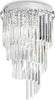Plafoniera-Contemporanea-Carlton-Metallo-Cristallo-Cromo-8-Luci-E14
