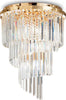 Plafoniera-Contemporanea-Carlton-Metallo-Cristallo-Oro-12-Luci-E14