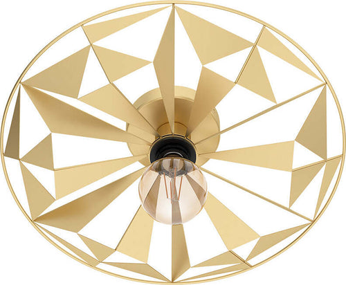 Plafoniera-Contemporanea-Castanuelo-1-Luce-Acciaio-Oro