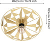 Plafoniera-Contemporanea-Castanuelo-1-Luce-Acciaio-Oro