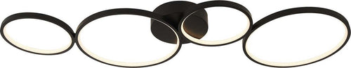 Plafoniera-Contemporanea-Circo-Acciaio-Bianco-Policarbonato-Nero-Led-37,3W-3000K