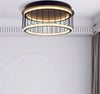 Plafoniera-Contemporanea-Circolo-Alluminio-Bianco-Silicone-Nero-Led-40W-3000K