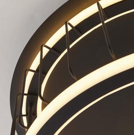 Plafoniera-Contemporanea-Circolo-Alluminio-Bianco-Silicone-Nero-Led-40W-3000K