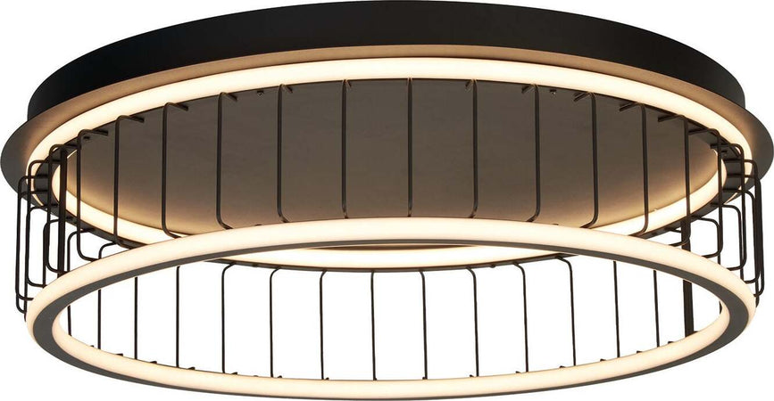 Plafoniera-Contemporanea-Circolo-Alluminio-Bianco-Silicone-Nero-Led-46W-3000K